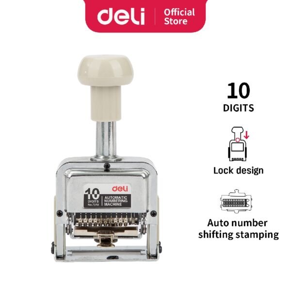 Deli E7510 Auto Numbering Machine 10Digits