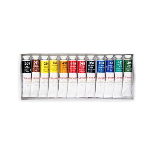 Camel Artist Quality Water Colour 20ml 12 Shade