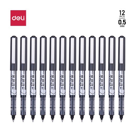 Deli EQ20020 Think Roller Pen Black