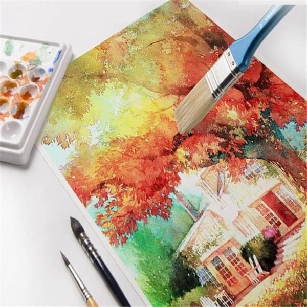 Hand Made Paper For Sketch,Water Colour and Acrylic Paint Paper - pack of 16 pcs