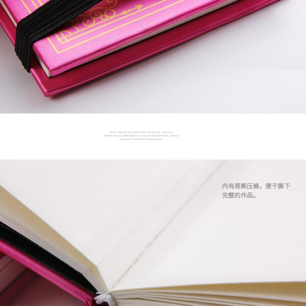 Papertree premium foil print cover water color pad water color note book with foil print cover