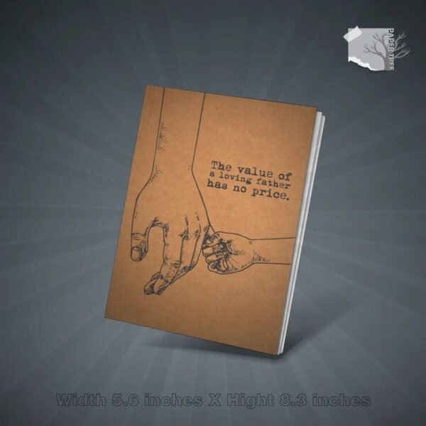 PAPERTREE Vintage Note Book Sketch Pad (The Value of Loving Father)