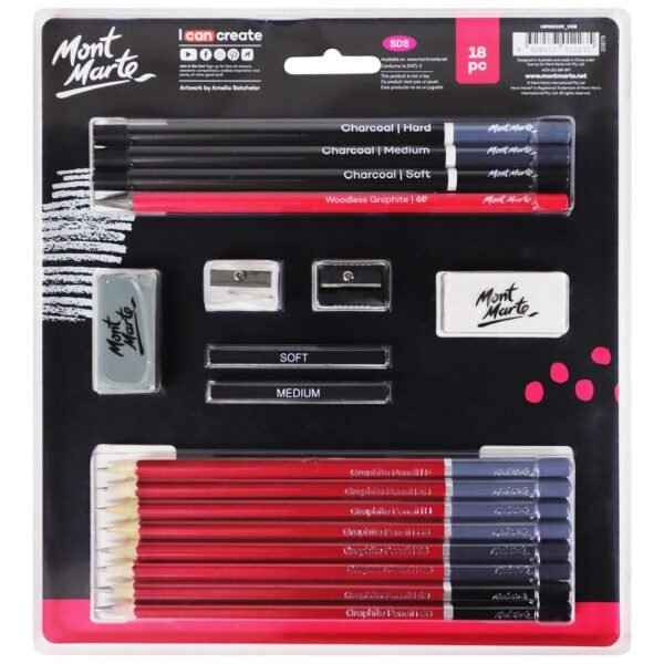 Mont Marte Sketch & Draw Set 18pc