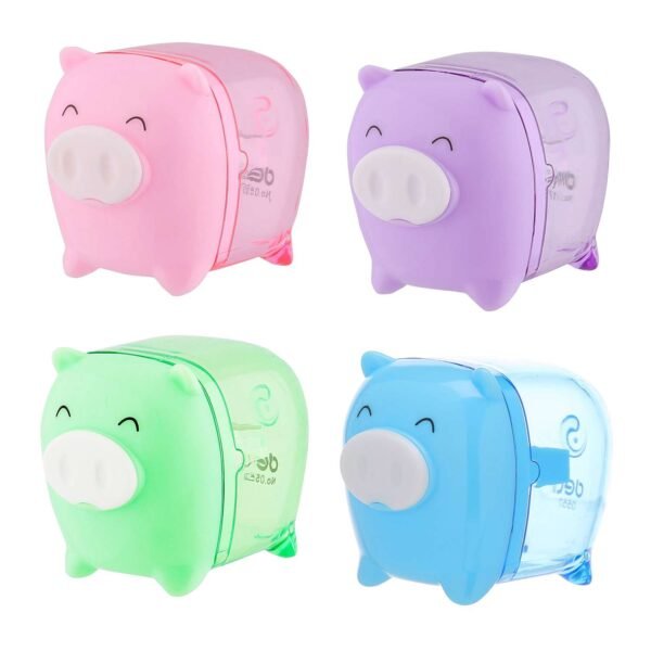 Deli E0557 Pig plastic pencil sharpener