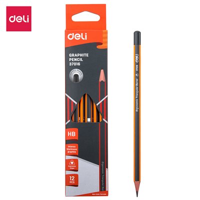 DELI E37016 Graphite Pencils for School 1 Box(12PCS)