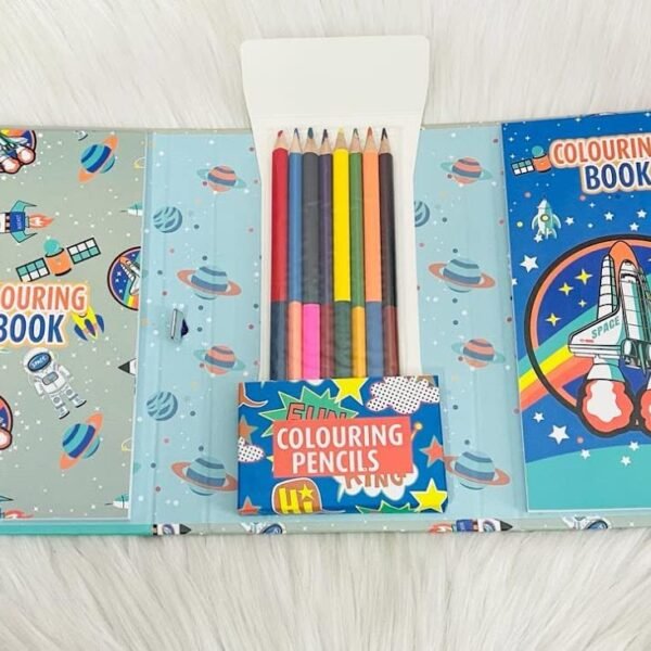 Double sided Color Pencil coloring book set.