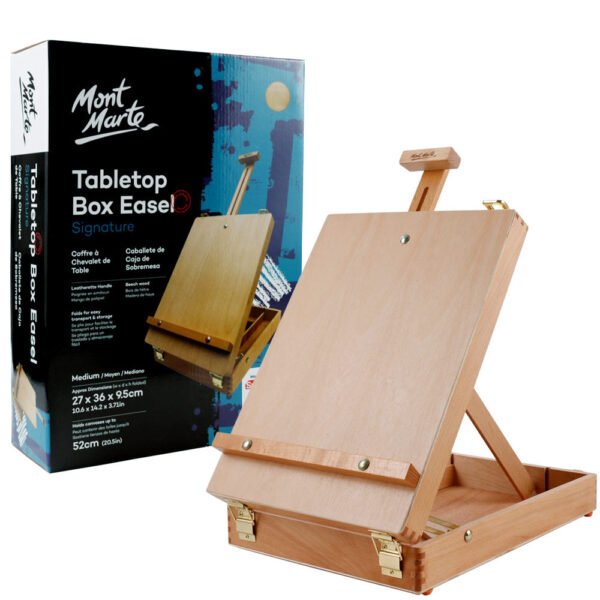 Mont Marte Tabletop Box Easel Med - Beech