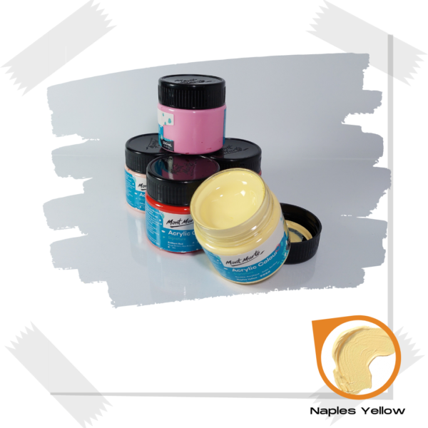 Mont Marte Acrylic Color 100ml - Naples Yellow