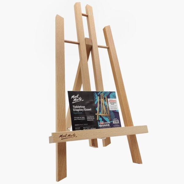 Mont Marte Mini Display Easel Beech Medium  40cm (15.7in) high.