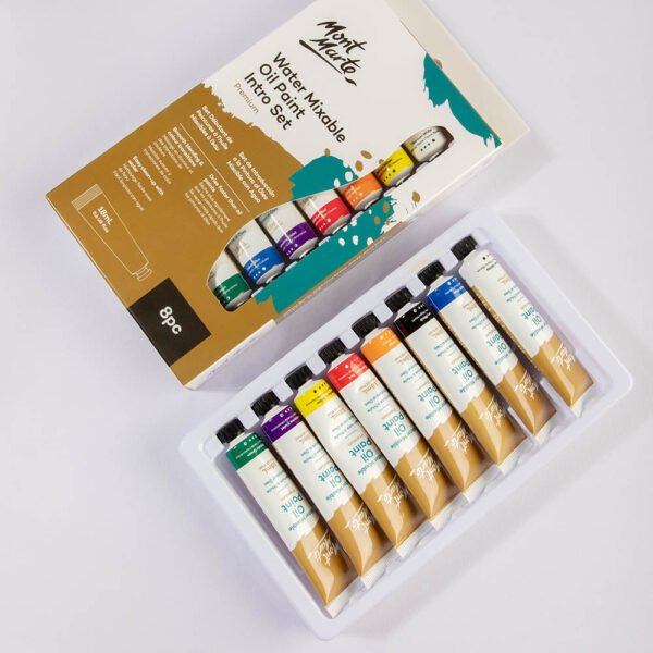 Mont Marte Water Mixable Oil Paint Intro Set 8pc*18ml