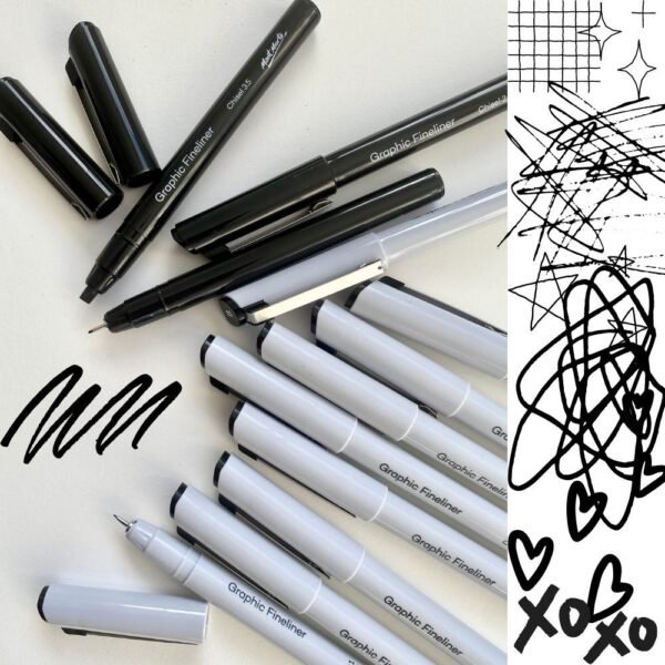 Mont Marte Technical Drawing Pens Fine Liner Pen 12pc