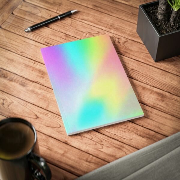 Rainbow Reflective cover Sketch Note book.