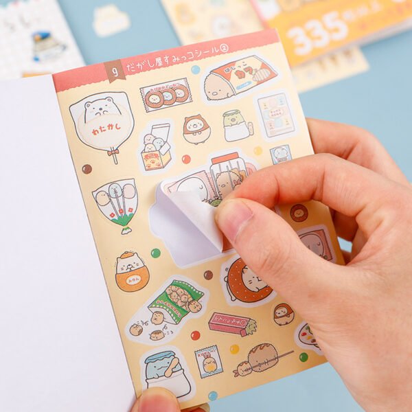 Kawaii Cute Cartoon Sticker Book Creative Hand tattoo stickers Account Decoration DIY Material Stickers aesthetic