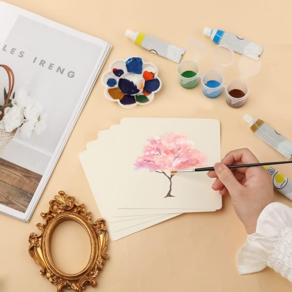 Square size Water color paper 20 sheets 120gsm