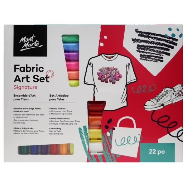 Mont Marte Fabric Art Set  22 pcs