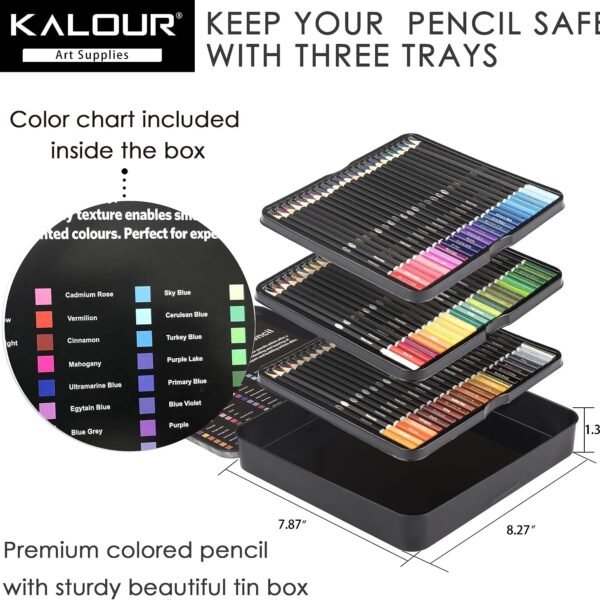 KALOUR Premium Water Color Pencil Set of 72 Colors