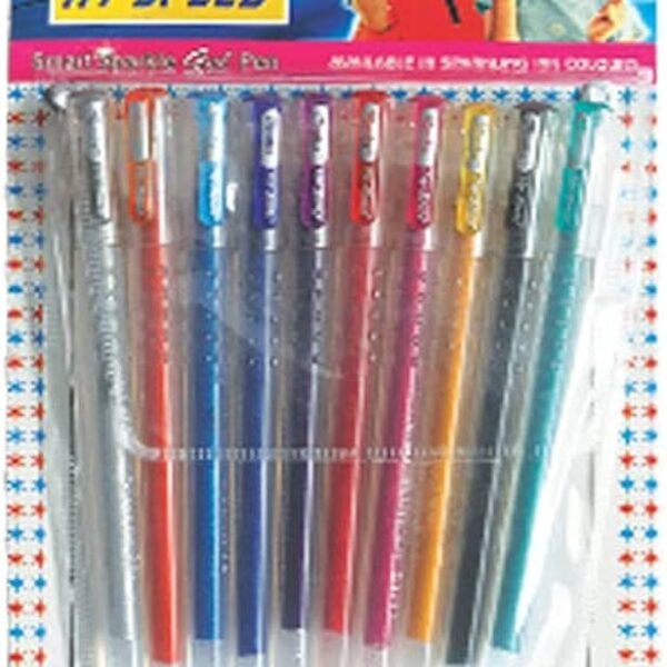 Montex Hi-Speed Glitter Pen pack of 10 Colors