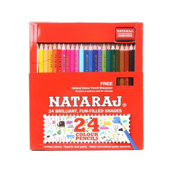 Nataraj Full Size Color Pencils - 24 Shades