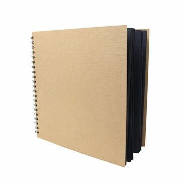 Black note book Sketch Pad A5 (Side Spiral)
