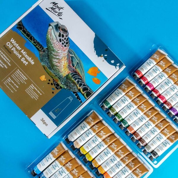 Mont Marte Water Mixable Oil Paint Set 36pc*18ml