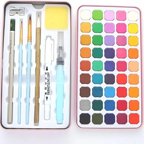 Keep Smiling Solid Pigment Water Color Set 45 Colors