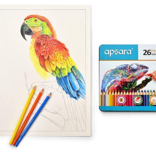 Apsara Premium Color Pencils Tin Pack 26 shades