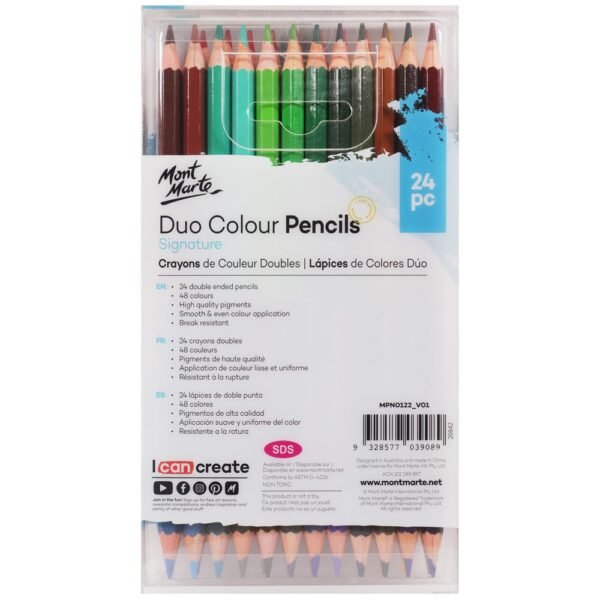 Mont Marte Duo Colour Pencils 24pc