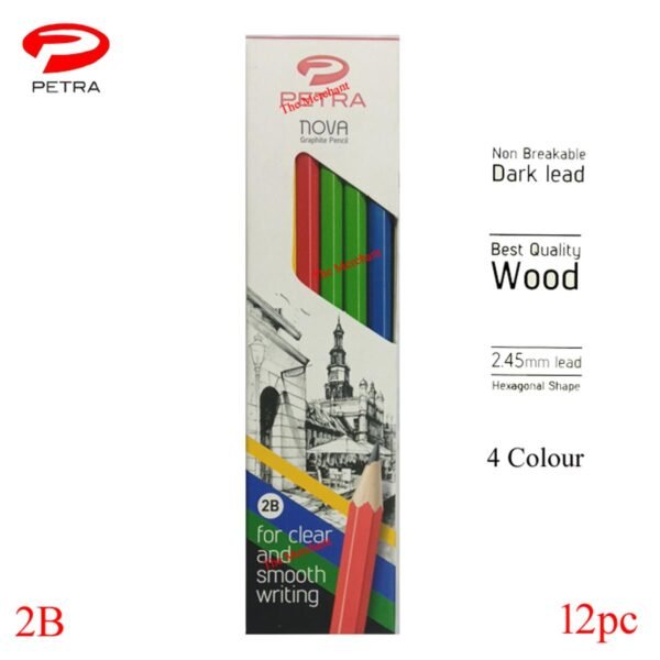 Petra Nova Graphite Pencil 2B - 12pc (Box)