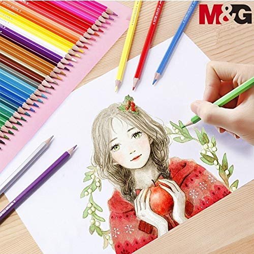 M&G Color Pencil 18 shade with Round  Box