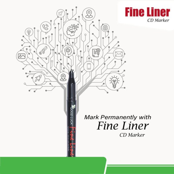 Good Luck Fine Liner Fine tip 0.8mm Black ink