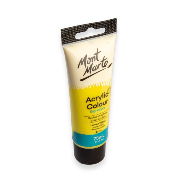 Mont Marte Acrylic Color Paint 75ml-Lemon Yellow