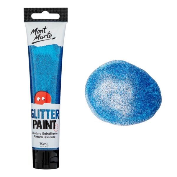 Mont Marte Glitter Paint 75ml-Dark Blue