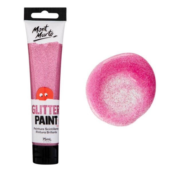 Mont Marte Glitter Paint 75ml-Pink