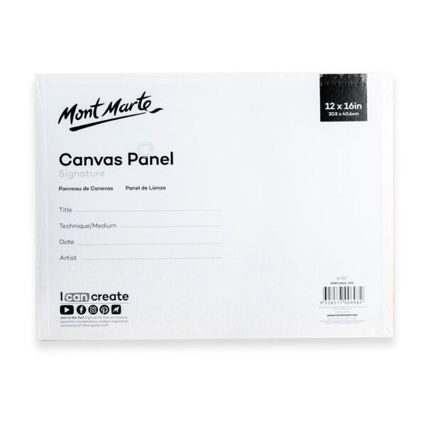 Mont Marte Canvas Panel 30.5*40.6cm