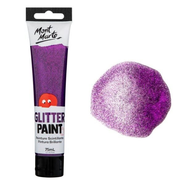 Mont Marte Glitter Paint 75ml-Purple