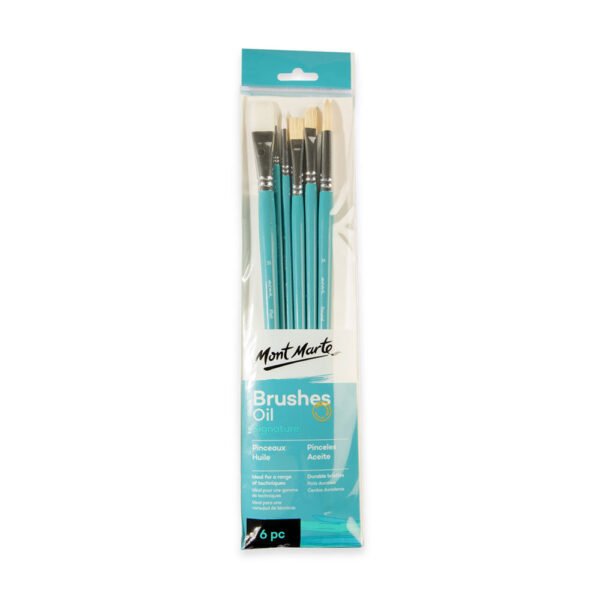 Mont Marte Gallery Series Brush Set Oils 6pc