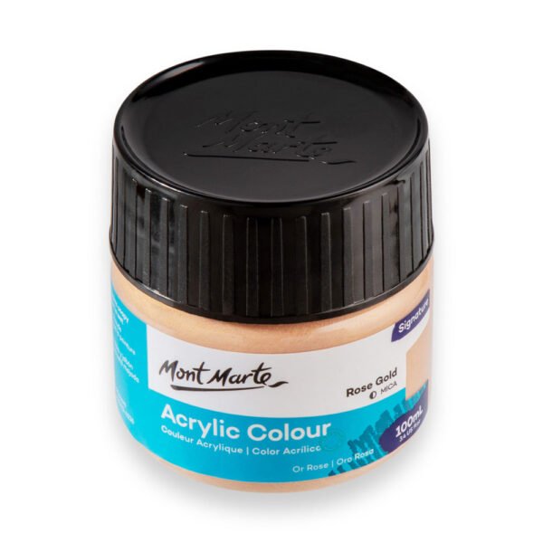 Mont Marte Acrylic Color Paint 100ML-Rose Gold