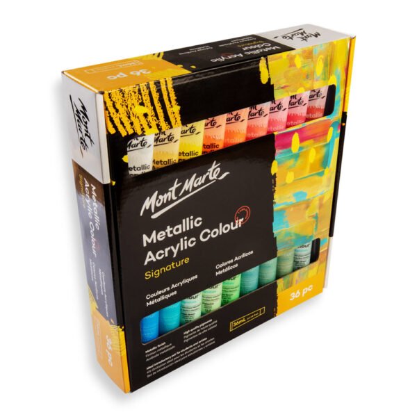 Mont Marte Metallic Acrylic Paint Set 36pc*36ml