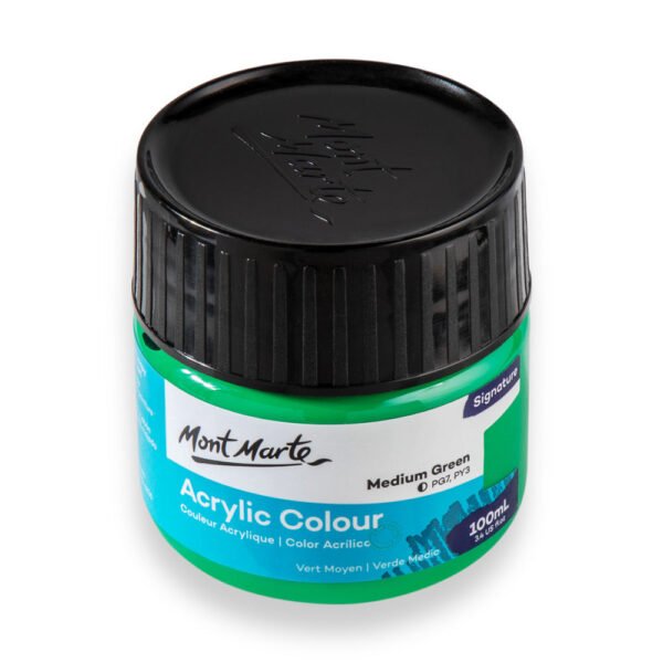 Mont Marte Acrylic Color Paint 100ml-Medium Green