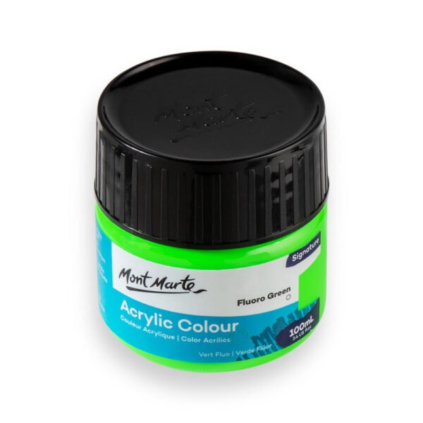 Mont Marte Acrylic Color Paint 100ml-Fluro Green