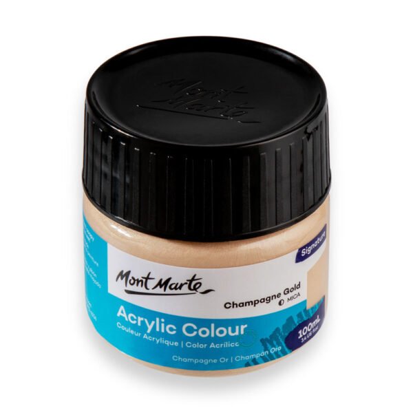 Mont Marte Acrylic Color Paint 100ML-Champagne Gold