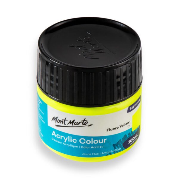 Mont Marte Acrylic Color Paint 100ML-Fluro Yellow