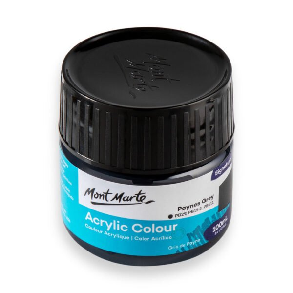 Mont Marte Acrylic Color Paint 100ML-Paynes Grey