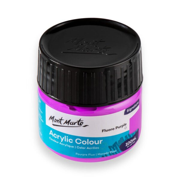 Mont Marte Acrylic Color Paint 100ml-Fluro Purple