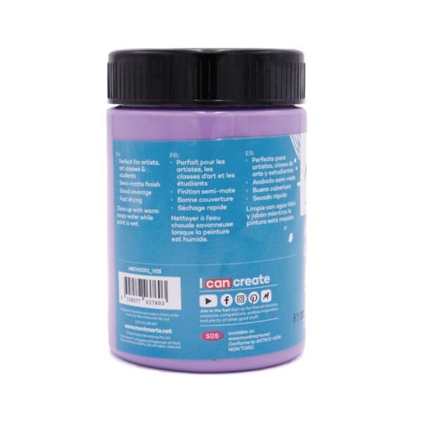 Mont Marte Acrylic Color Paint 300ml-Light Purple