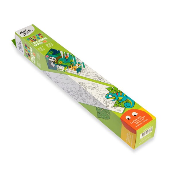 Mont Marte Stick On Peel Off Coloring Paper Roll