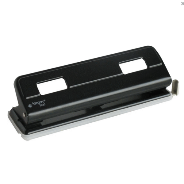 Kangaro 3 Hole Puncher 2030 Heavy Duty 16 Sheets Capacity, Assorted Colors