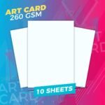 300gsm white art card for business card print certificate print sketch, oil pastel