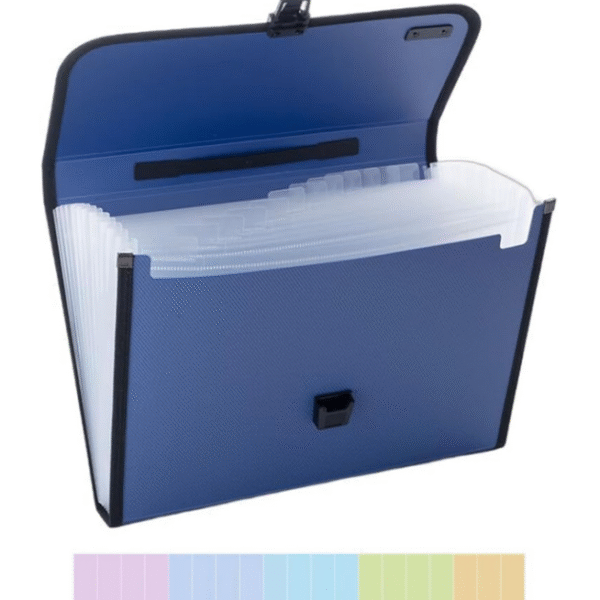 m&g expanding file folder 12 pockets accordion file organizer with labels, portable document receipt organizer for a4 letter size paper, waterproof folder for bussiness school office supplies