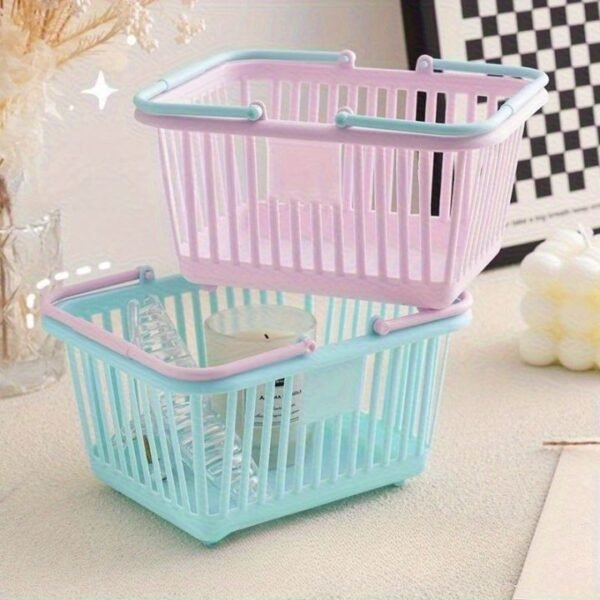 cute macaron handheld storage basket